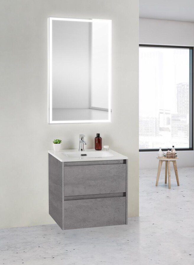 BelBagno KRAFT 39-500/390-2C-SO-CG Тумба подвесная с раковиной