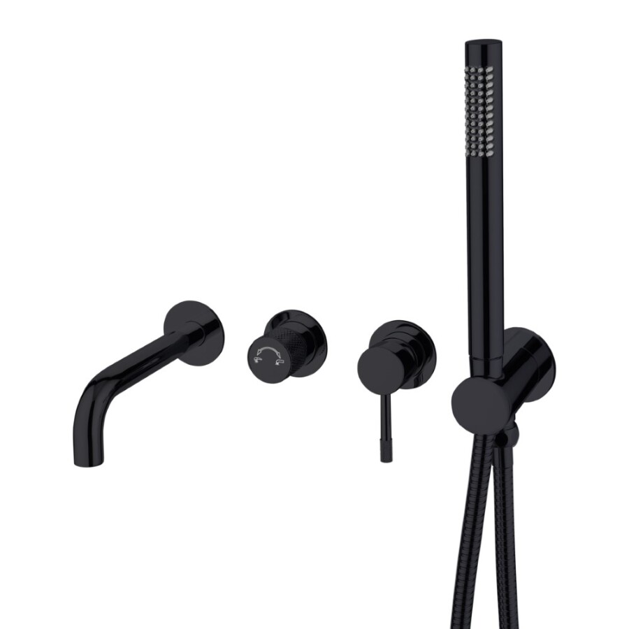 Смеситель для ванны встраиваемый Boheme Uno Shine Gun Metall 464-3-SGM