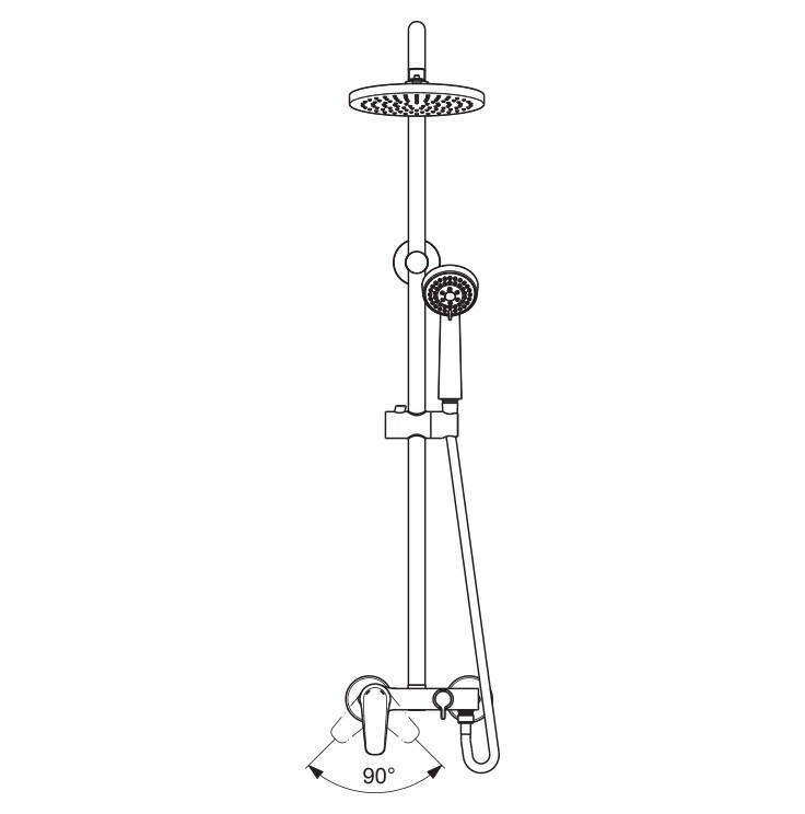 Vidima Balance BA271AA Душевая система без излива