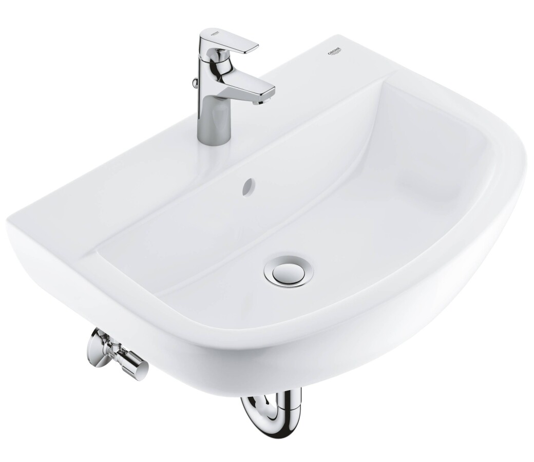 Grohe Bau Ceramic 39472000 набор для ванной раковина, смеситель StartFlow и сифон