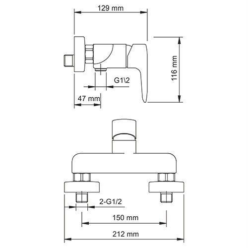 WasserKRAFT Vils 5602 смеситель для душа хром