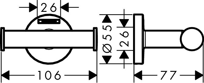 41725000 Hansgrohe Logis Universal двойной крючок