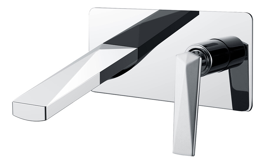 Смеситель для раковины из стены Boheme Venturo Хром 375