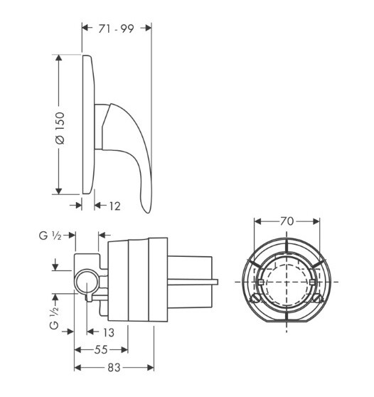 Смеситель для душа Hansgrohe Focus E 31766000