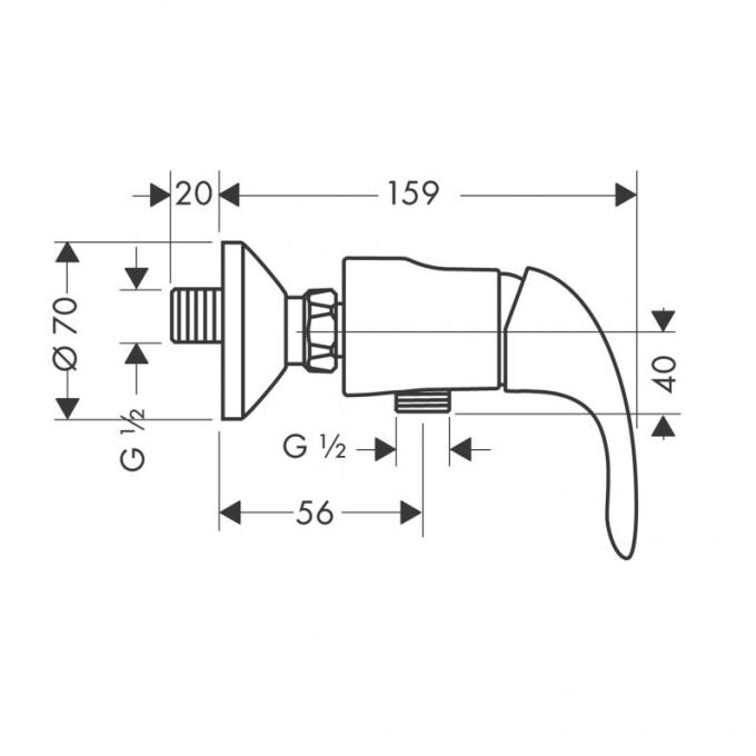 Hansgrohe Focus E 31760000 смеситель для душа