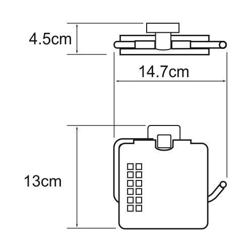 WasserKRAFT Dill K-3925 держатель для туалетной бумаги хром