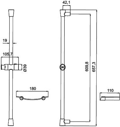 Iddis Sicily SIC6500i17 Душевая штанга