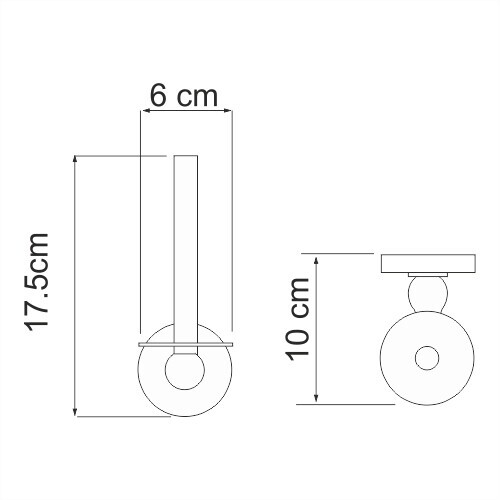 WasserKRAFT Diemel K-2297 держатель для туалетной бумаги хром