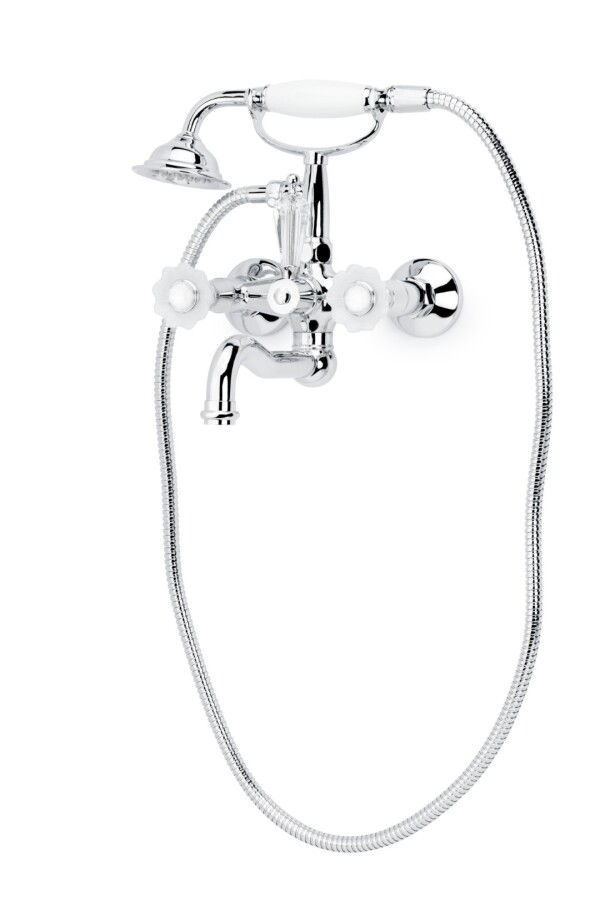 Смеситель для ванны с душевым комплектом Boheme Camelia Хром 273-Camelia