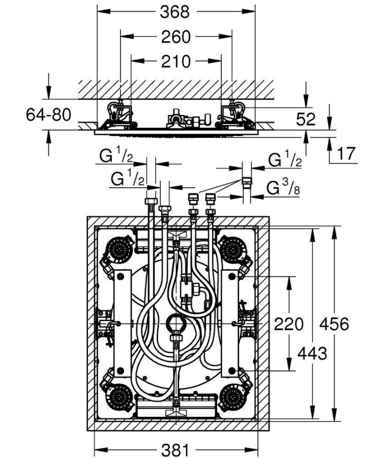 Grohe Rainshower F-series 27939001 верхний душ