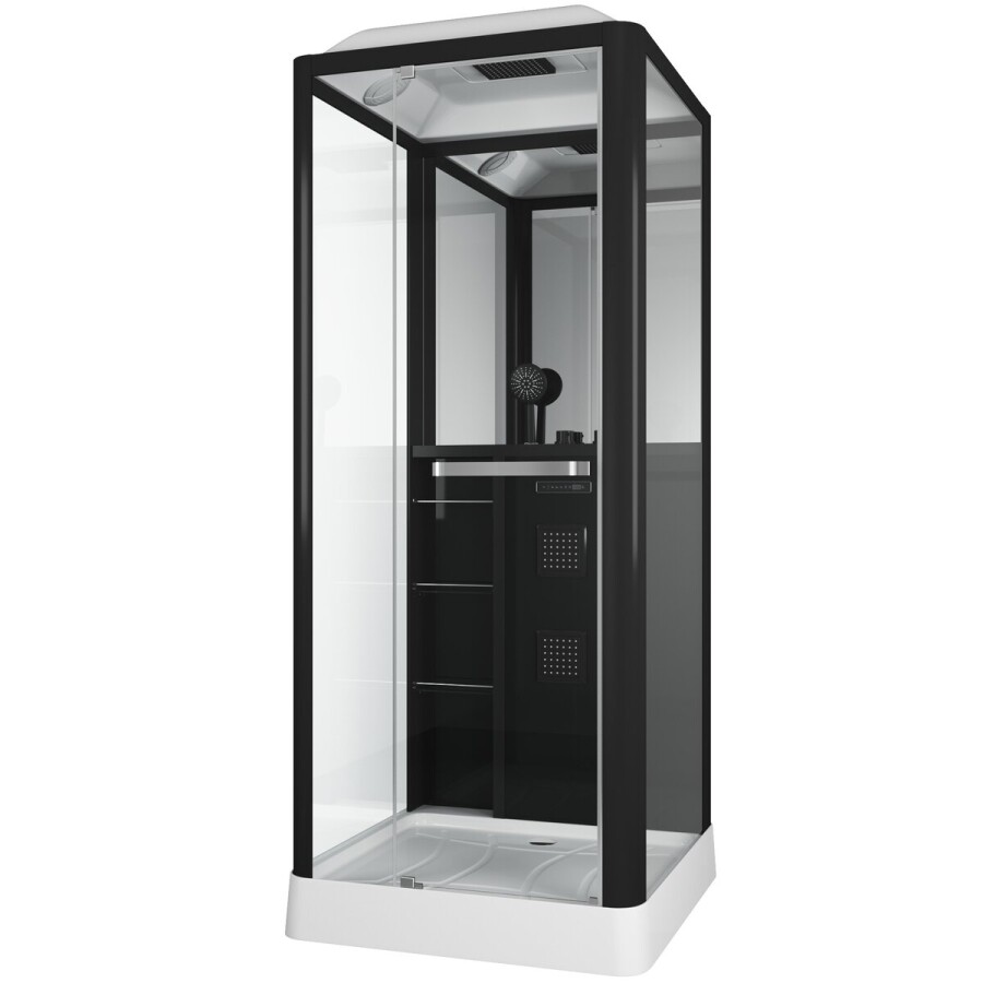 Душевая кабина Grossman Alba GR221L (90x90x225) дверь распашная,3 места