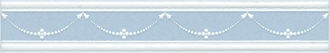 Kerama Marazzi Петергоф STG/B563/6305 25х4 см бордюр настенный голубой матовый