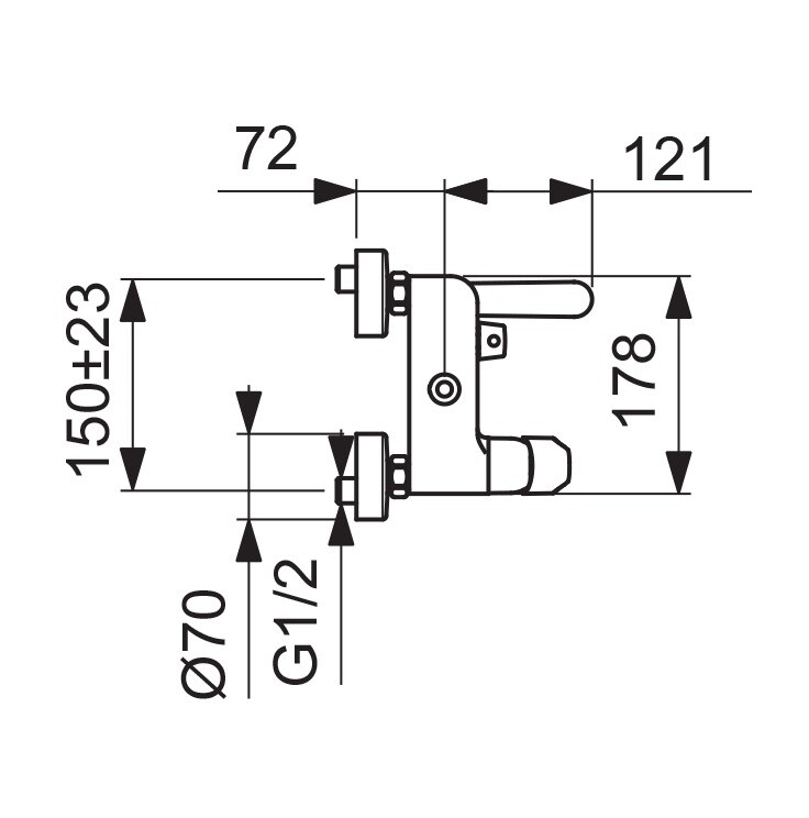 Vidima Balance BA270AA Душевая система с изливом