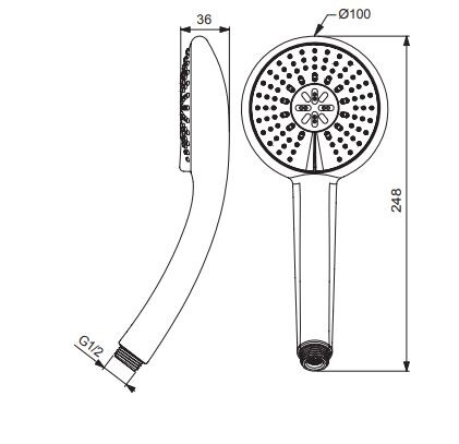 Vidima Fresh M BA210AA Душевая лейка