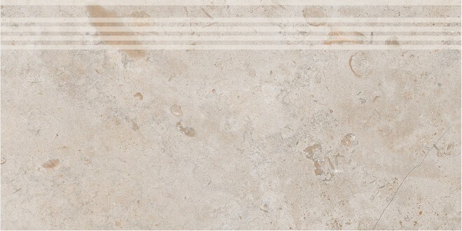 Kerama Marazzi DD205400R/GR Cтупень Про Лаймстоун бежевый темный натуральный обрезной 60х30