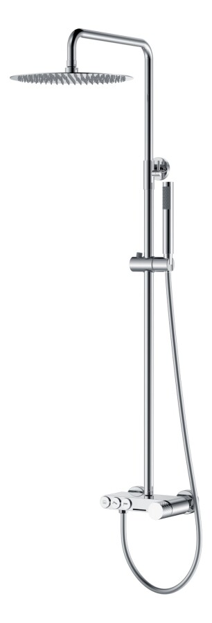 Душевая система с изливом Boheme Stick ручка Diamond Хром 128-CRCR