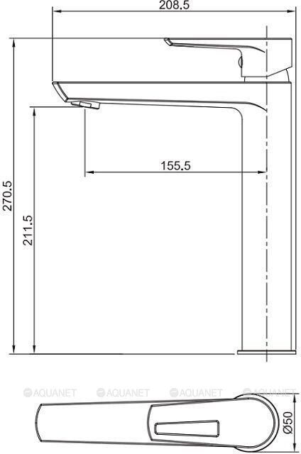 Aquanet Logic AF320-11С смеситель для раковины хром