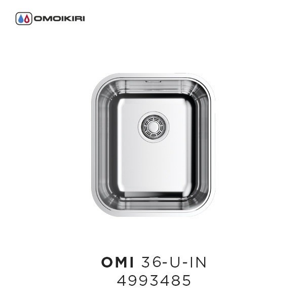 Omoikiri Omi 36-U-IN 4993485 кухонная мойка нержавеющая сталь 36.2х42.2 см