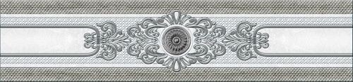 Плитка настенная 351 Eurotile Eclipse Grey Бордюр Центр 7x30