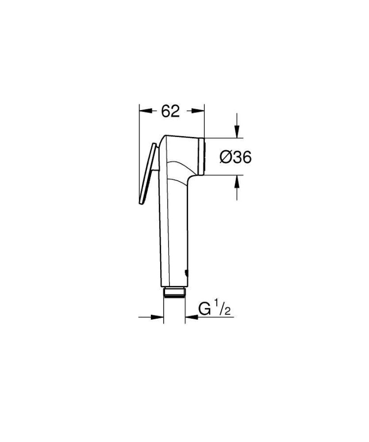 Grohe Tempesta-F Trigger Spray 30 28020L01 гигиенический душ белая луна