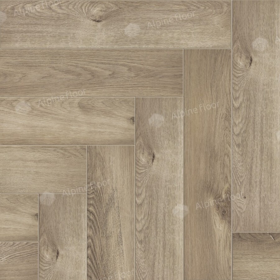 Alpine Floor Parquet Light SPC ламинат Дуб Натуральный Отбеленный ECO 13-5AB 600 х 125 х 4мм