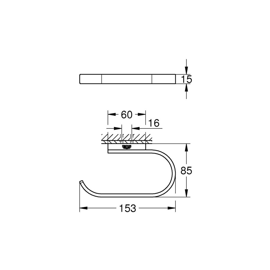 Grohe Selection 41068000 держатель для туалетной бумаги