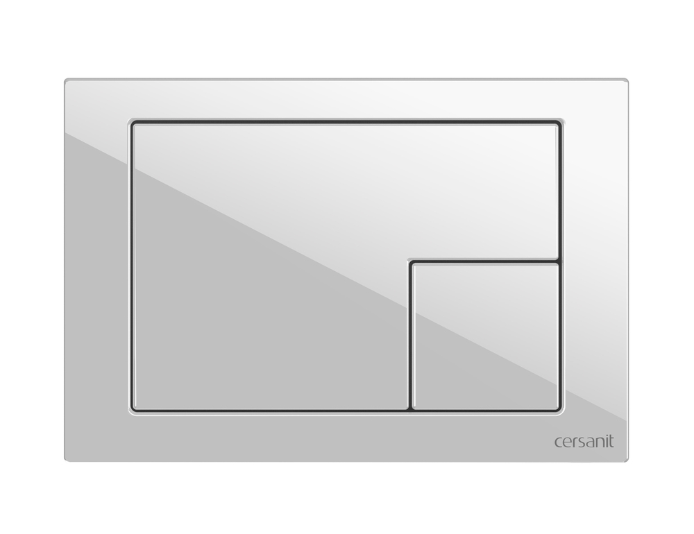 Cersanit кнопка Corner пластик белый 64077
