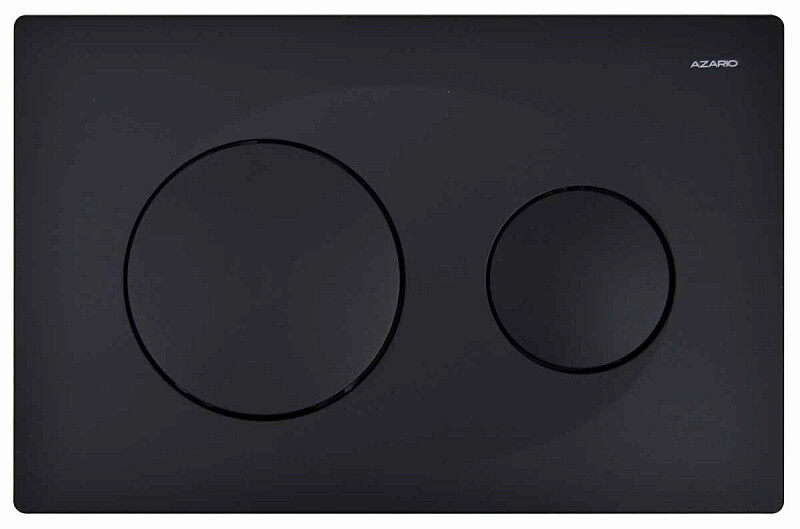 Кнопка смыва Azario двойная, черная матовая AZ-8200-0013