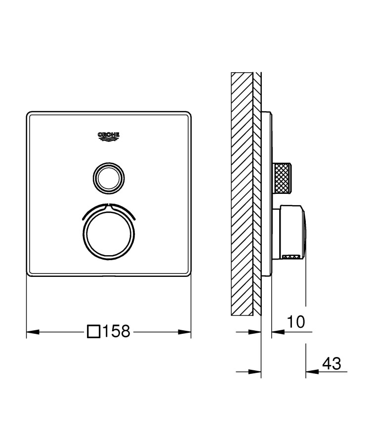 Grohe Grohtherm SmartControl 29147000 смеситель для душа