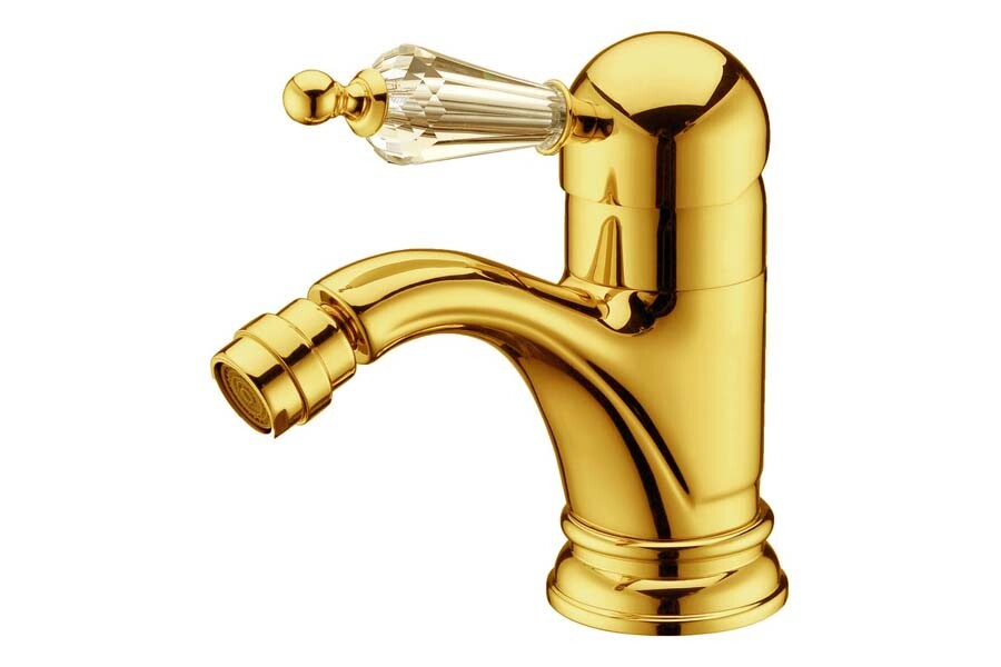 Смеситель для биде Boheme Imperiale Ripresa Золото с кристаллом Swarovski 326