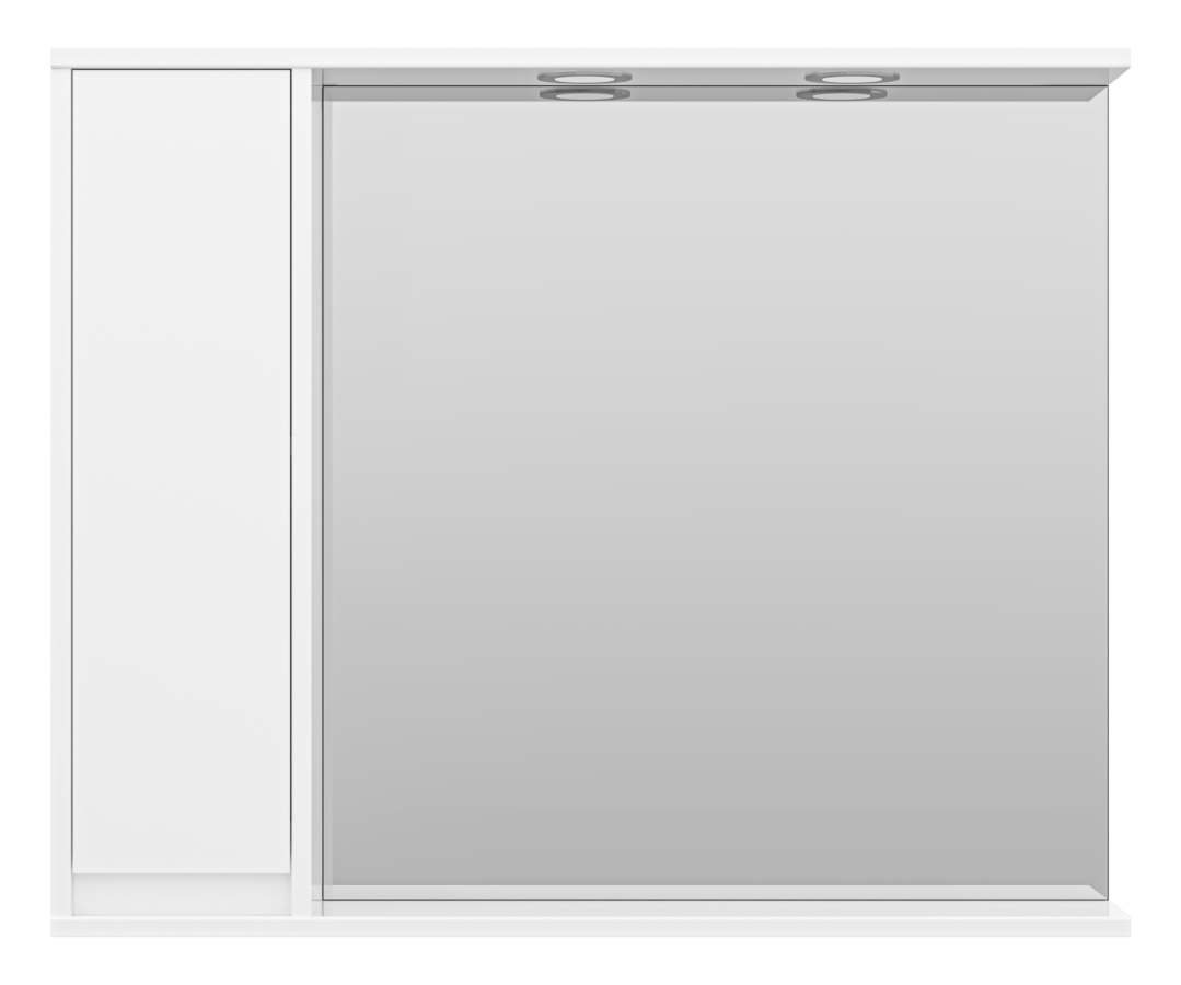 Misty Алиса зеркальный шкаф 90 см левый Э-Али04090-01Л