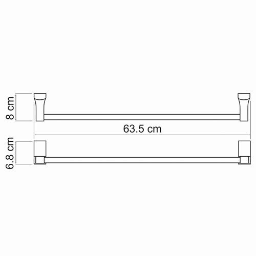 WasserKRAFT Exter K-5230 полотенцедержатель бронза