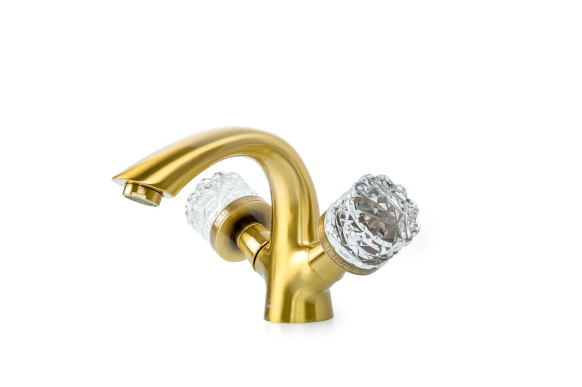 Смеситель для раковины Boheme Crystal Бронза 311-CRST