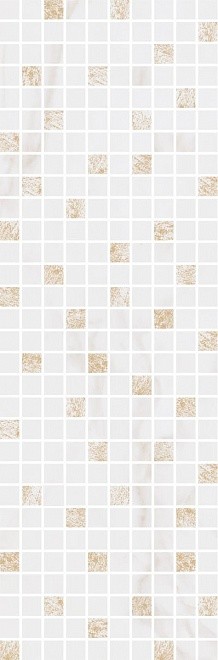 Kerama Marazzi Астория 25х75 см декор настенный белый мозаичный глянцевый MM12112