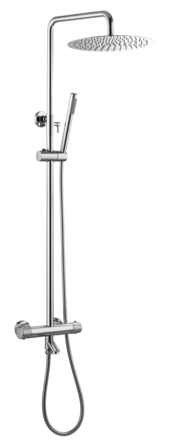 Душевая стойка Boheme Uno с термостатом Хром 468-T-CR
