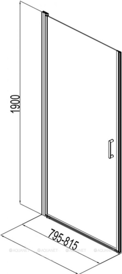 Aquanet Cinetic AE12-N-80H190U-CT душевые двери 80*190