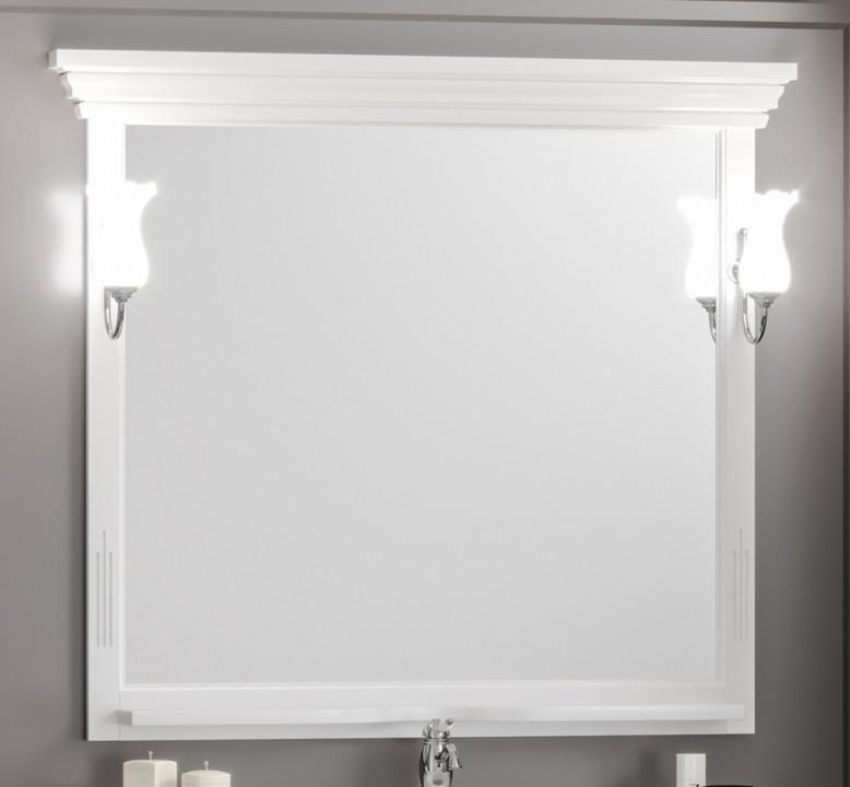 Opadiris Риспекто зеркало со светильниками 105 см белый 001266
