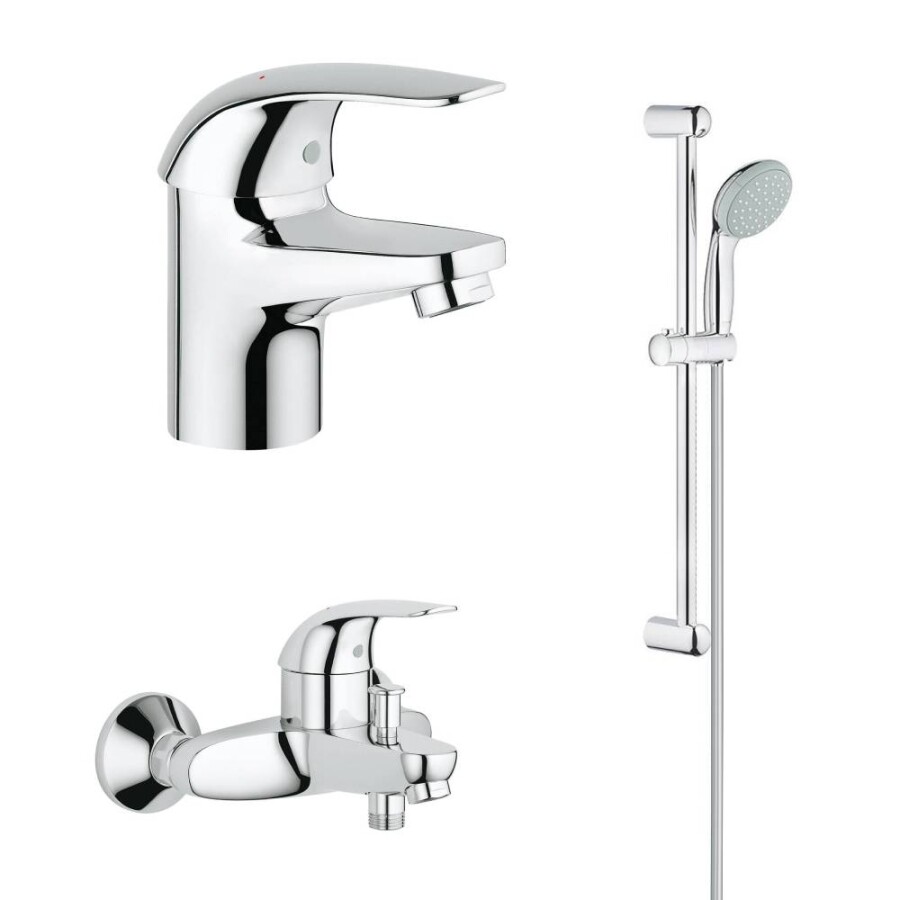 Grohe Eueroeco 124428 набор смесителей для ванны