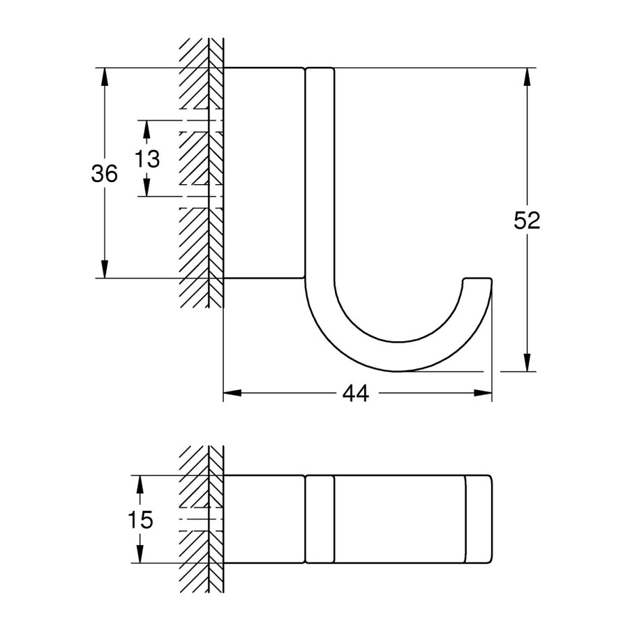 Grohe Selection 41039000 крючок