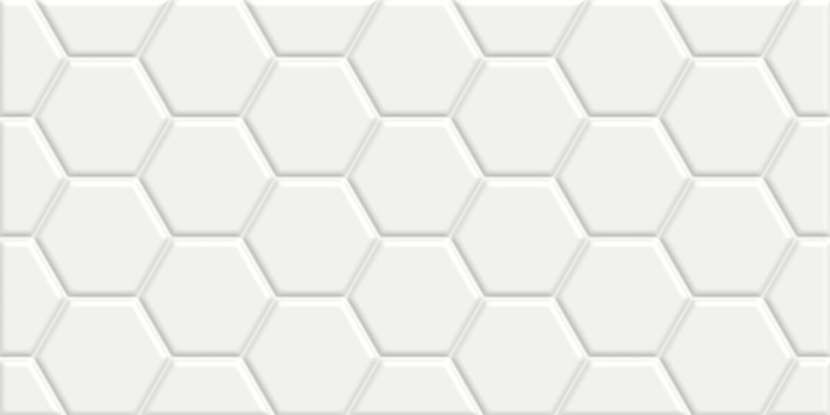 New Trend Эдельвейс Гексагон белый / Edelweiss Hexagon White Керамическая плитка настенная 300 x 600 x 9 WT36EDW15