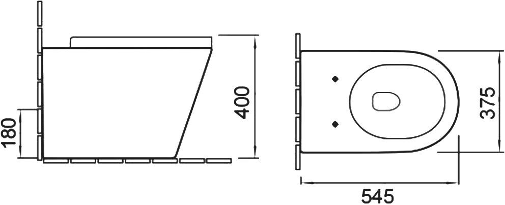 SantiLine SL-5020MB унитаз подвесной