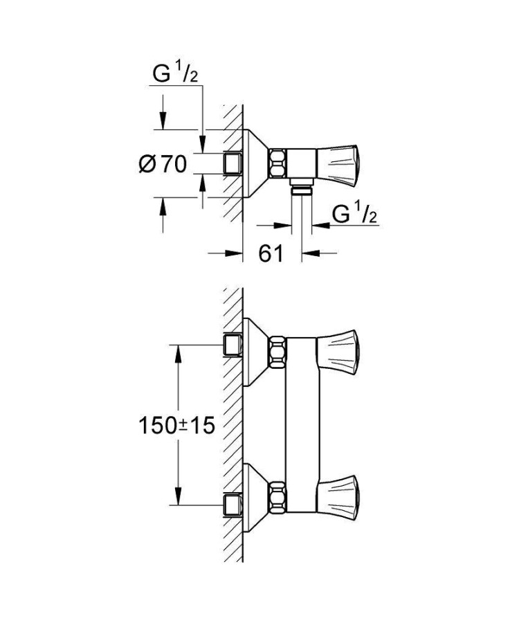 Grohe Costa L 26330001 смеситель для душа