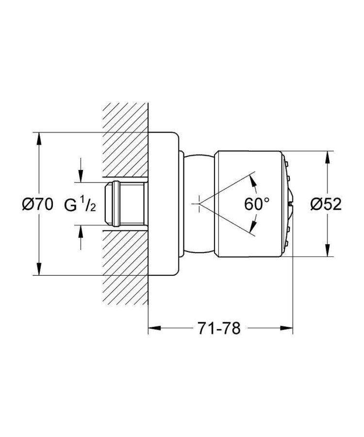 Grohe Relexa Plus 28198000 боковой душ