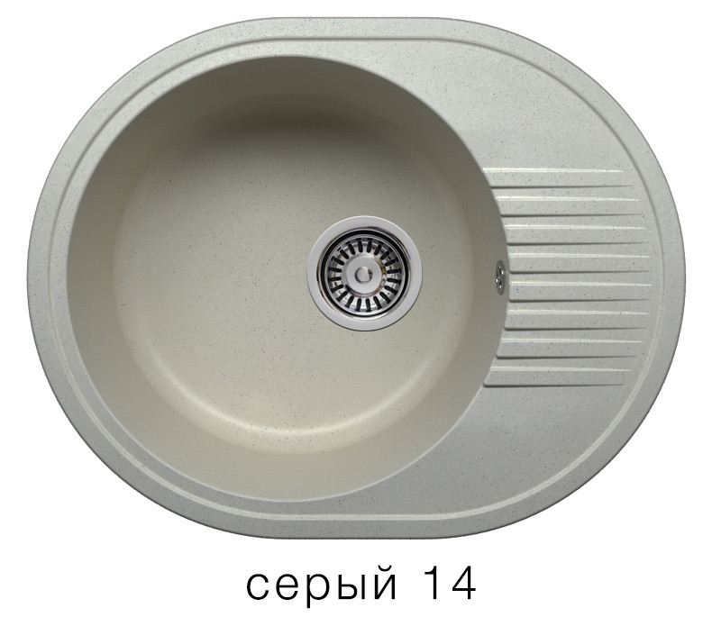 Polygran F 22 кухонная мойка серый 46 х 58 см