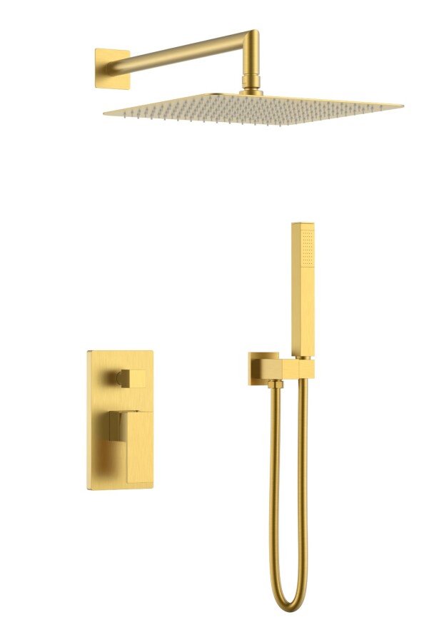 Душевая система без излива Boheme Qubic Matt Gold 474-3-MG