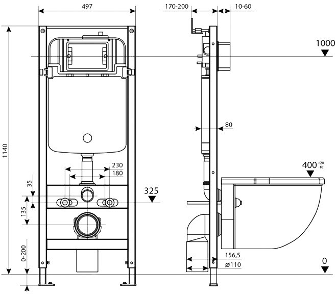 Iddis Profix PRO0000i32 инсталляция для унитаза