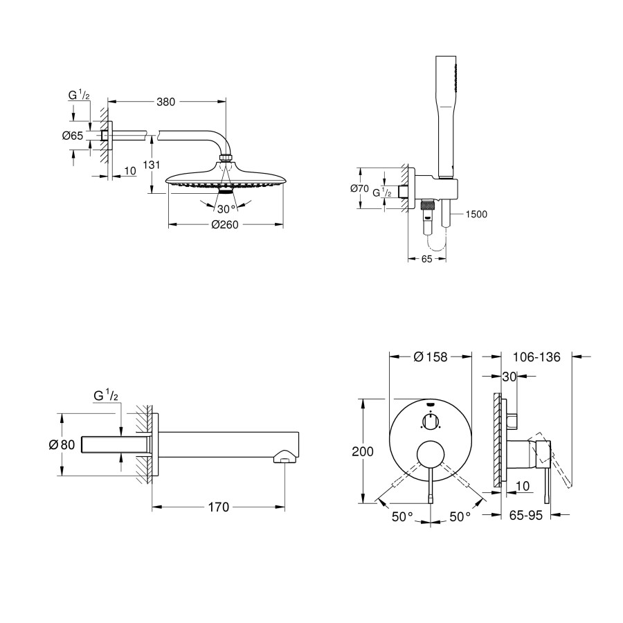 Grohe Essence 119697 душевая система