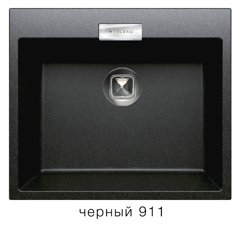 Tolero Loft TL-580 кухонная мойка черный 50 х 58 см