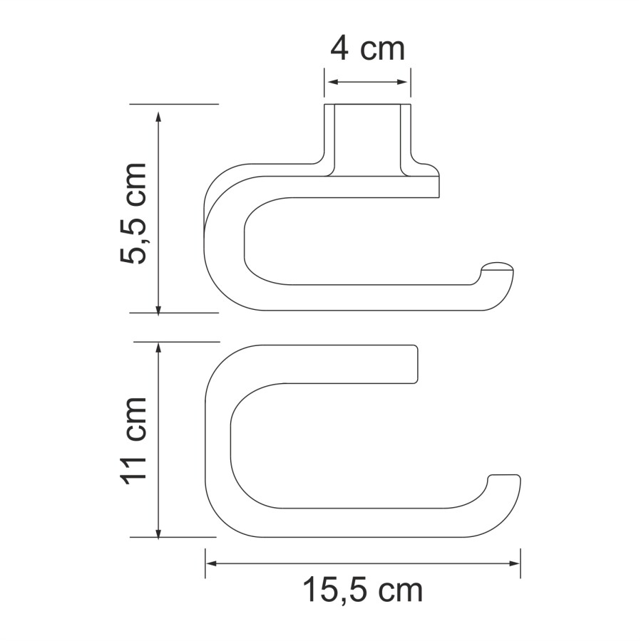 WasserKRAFT Kammel K-8396 держатель для туалетной бумаги хром