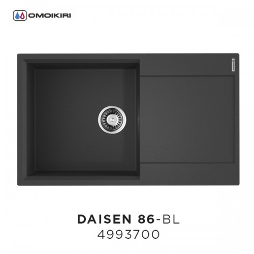Omoikiri Daisen 86-BL 4993700 кухонная мойка аrtgranit черный 86х51 см